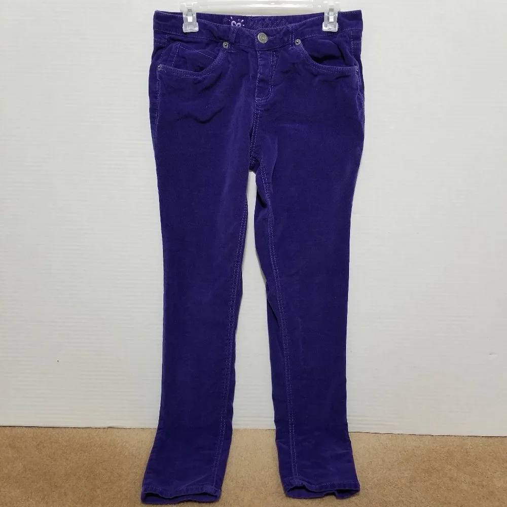 Justice pants 16 1/2 corduroy skinny stretch cords